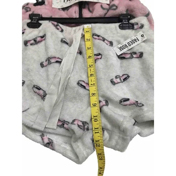 Fade Rose Women’s  Pajamas Shorts Size M Pink/ Ivory Color Intimate  Sleepwear - Picture 6 of 13